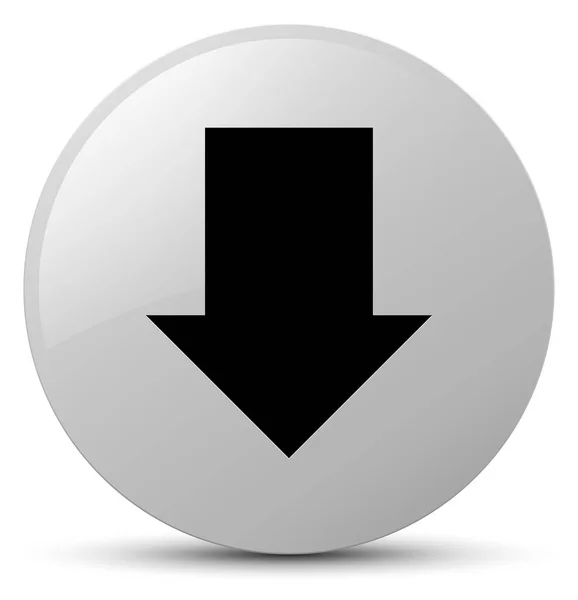 白い丸いボタンの矢印アイコンをダウンロードします。 — ストック写真
