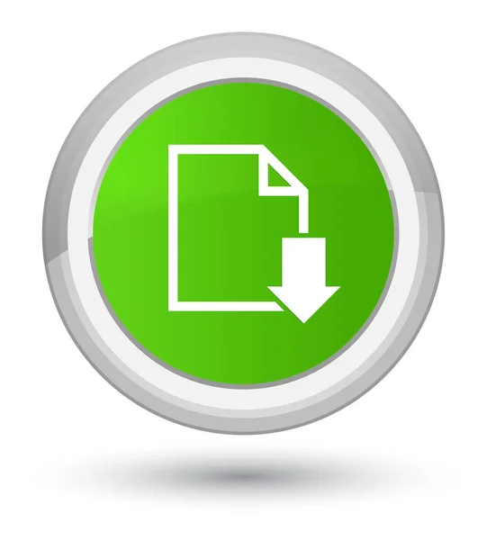 Télécharger document icône prime doux bouton rond vert — Photo