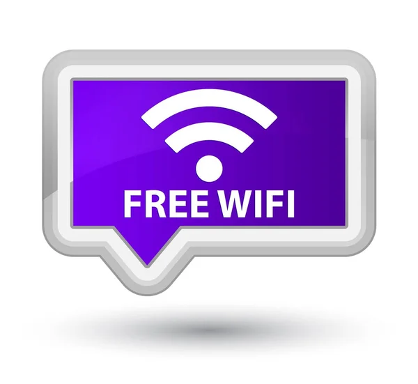 Бесплатная пурпурная кнопка wifi — стоковое фото