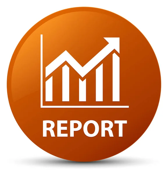 Report (statistics icon) brown round button