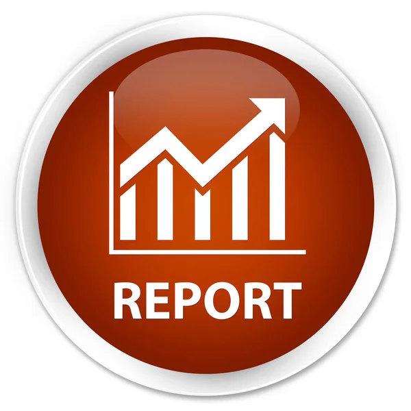 Report (statistics icon) premium brown round button