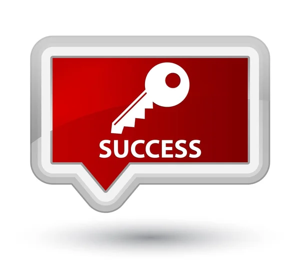 Success (key icon) prime red banner button