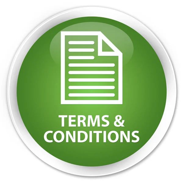 Terms and conditions (page icon) premium soft green round button