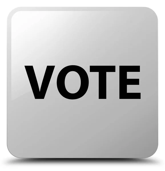 Vote white square button — Stock Photo, Image