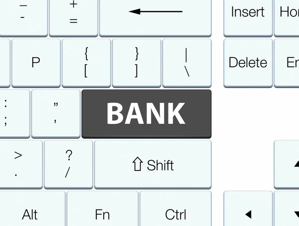 银行黑色键盘按钮 — 图库照片