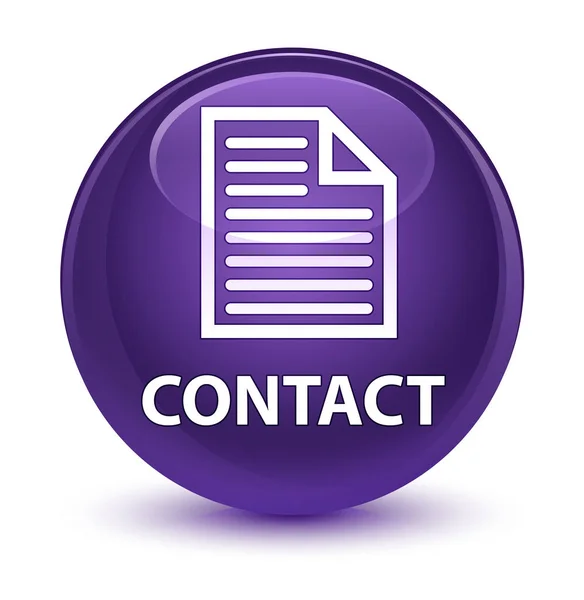 Contact (page icon) glassy purple round button