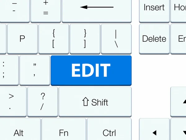 Modifier le bouton clavier bleu — Photo