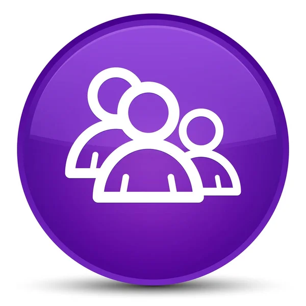 Groep speciale paarse ronde knoop van het pictogram — Stockfoto