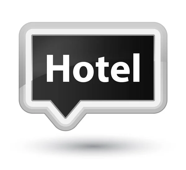 Pulsante banner nero principale dell'hotel — Foto Stock