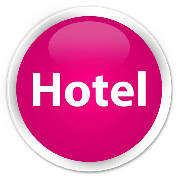 Hotel premium pembe yuvarlak düğmesi — Stok fotoğraf