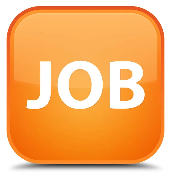 Job special orange square button — Stock Photo, Image