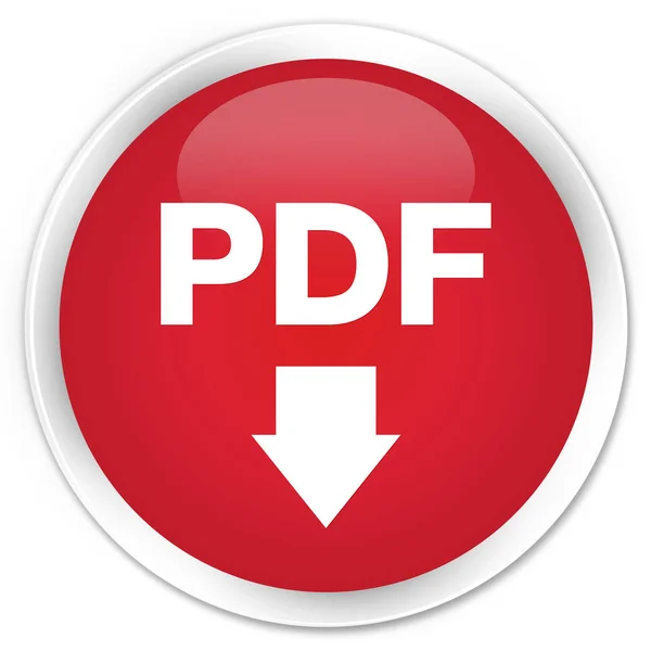 PDF download pictogram premium rode ronde knop — Stockfoto