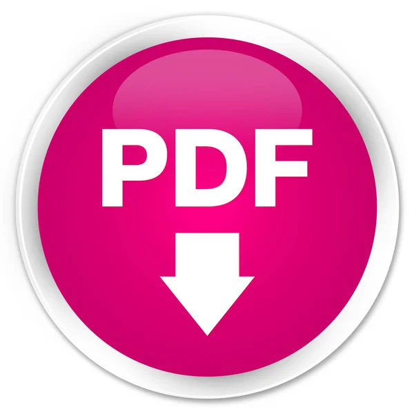 PDF download pictogram premie roze ronde knop — Stockfoto