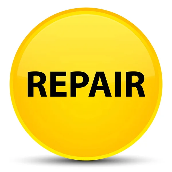 Reparatie speciale gele ronde knop — Stockfoto