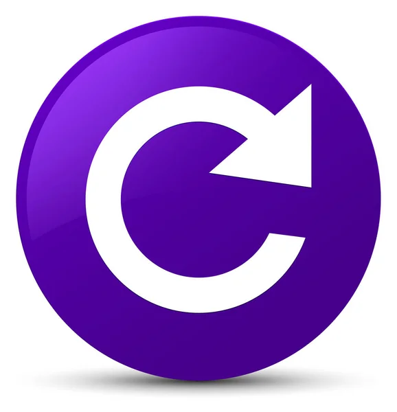 Responder girar icono púrpura botón redondo —  Fotos de Stock