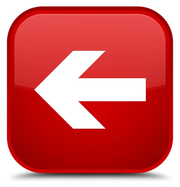 Speciale Rode plein knoop van het pictogram pijl-terug — Stockfoto