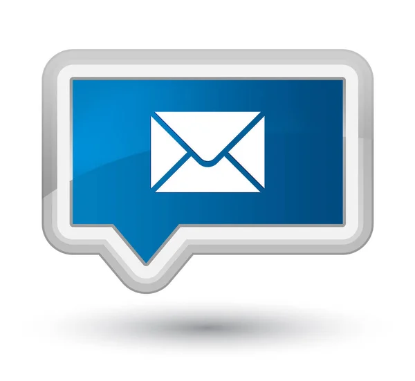 E-posta simgesini Ana mavi bayrak düğmesini — Stok fotoğraf