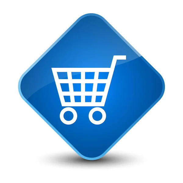 Ecommerce icon elegant blue diamond button — Stock Photo, Image