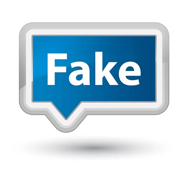 Botão de banner azul primo falso — Fotografia de Stock