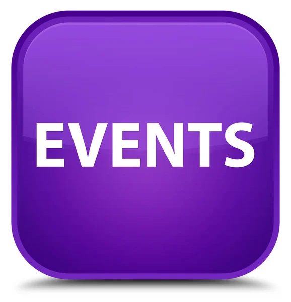 Veranstaltungen spezielle lila quadratische Taste — Stockfoto