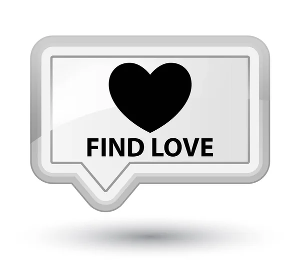 Find love prime white banner button