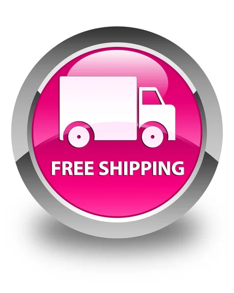 Free shipping glossy pink round button