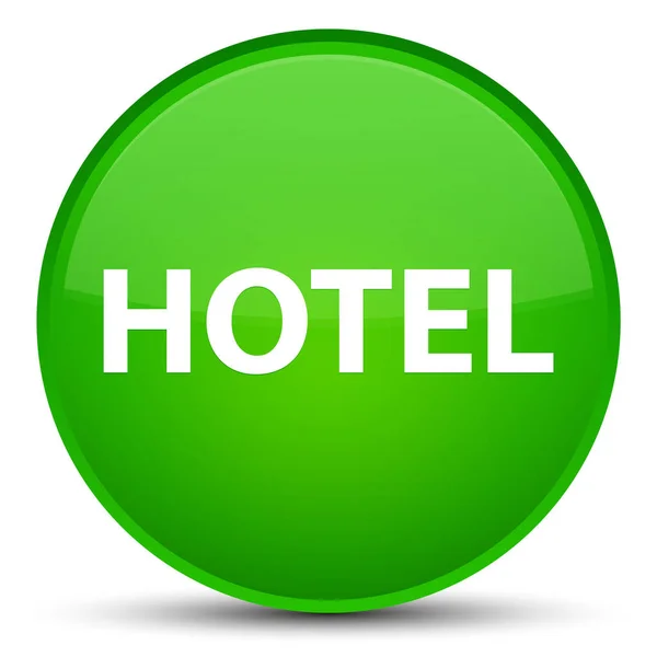 Hotel specjalne zielony okrągły przycisk — Zdjęcie stockowe