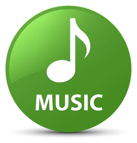 Musica pulsante rotondo verde morbido — Foto Stock