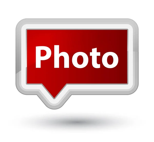 Tlačítko Photo prvotní Rudého praporu — Stock fotografie