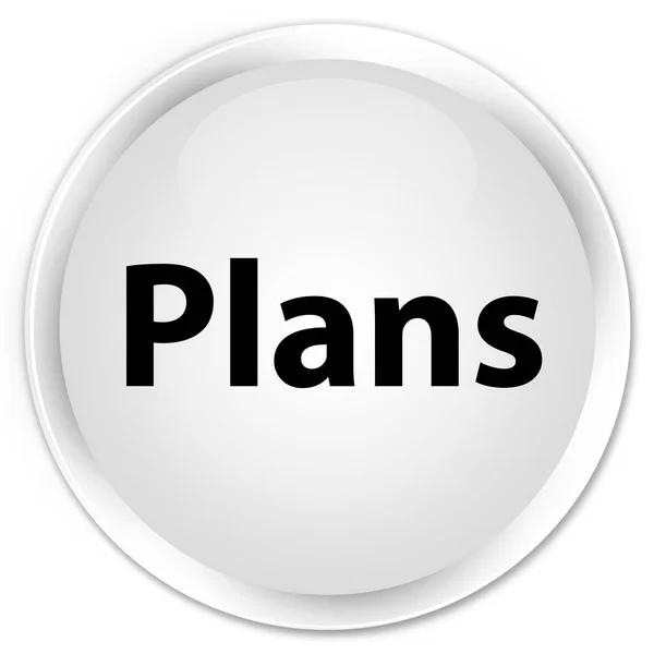 Plans premium white round button — Stock Photo, Image