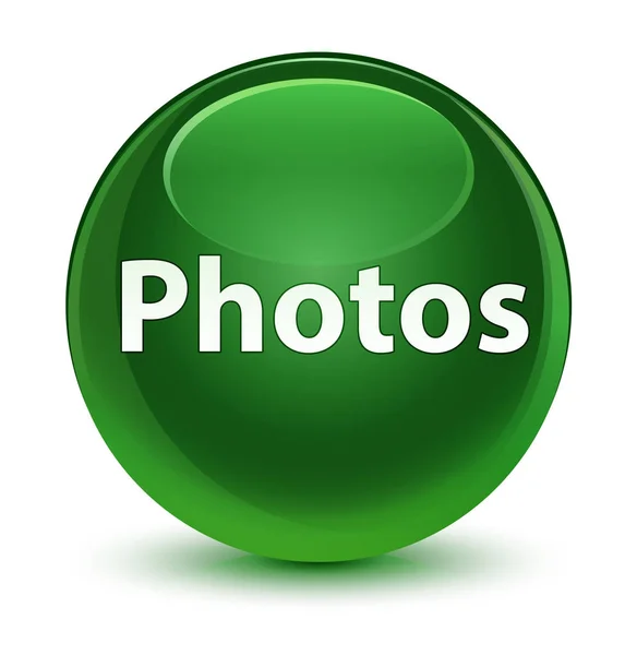 Zdjęcia szklisty miękki zielony okrągły przycisk — Zdjęcie stockowe