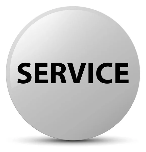 Service bouton rond blanc — Photo