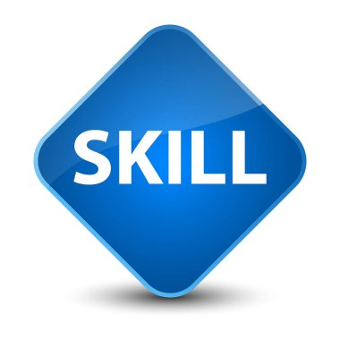 Beceri zarif mavi elmas düğmesi