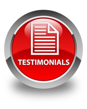 Referansları (sayfa simgesi) parlak kırmızı yuvarlak düğme