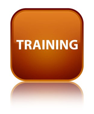 Eğitim özel kahverengi kare düğme