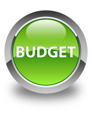 Bütçe parlak yeşil yuvarlak düğme