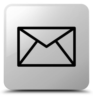 E-posta kutsal kişilerin resmi beyaz kare düğme