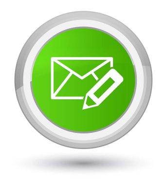 E-posta kutsal kişilerin resmi asal yumuşak yeşil yuvarlak düğme Düzenle