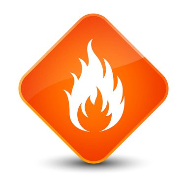 Yangın kutsal kişilerin resmi zarif Turuncu elmas düğme