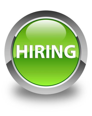 Parlak yeşil yuvarlak düğme işe