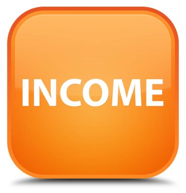 Gelir özel turuncu kare düğme