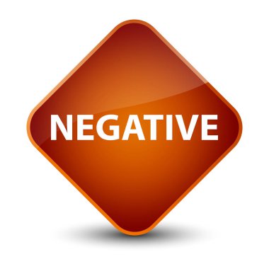 Negatif zarif kahverengi elmas düğmesi