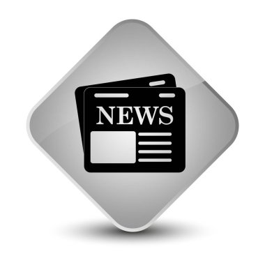 Gazete kutsal kişilerin resmi zarif beyaz elmas düğme