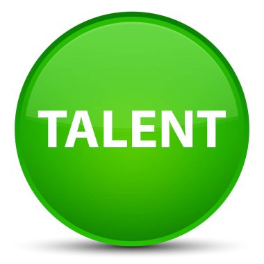 Yetenek özel yeşil yuvarlak düğmesi