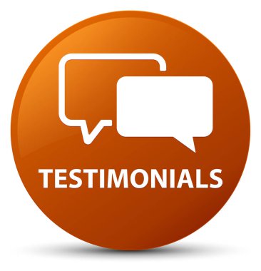 Referansları kahverengi düğme yuvarlak