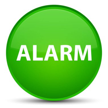 Alarm özel yeşil yuvarlak düğmesi