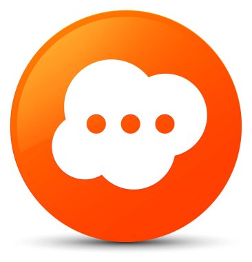 Beyin simgesi turuncu yuvarlak düğmesi