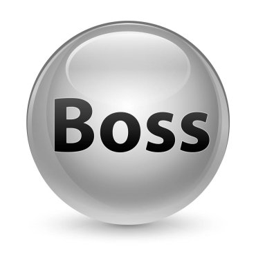 Patron camsı beyaz yuvarlak düğmesi