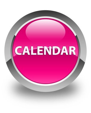 Takvim parlak düğme pembe