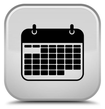 Takvim simgesini özel beyaz kare düğme